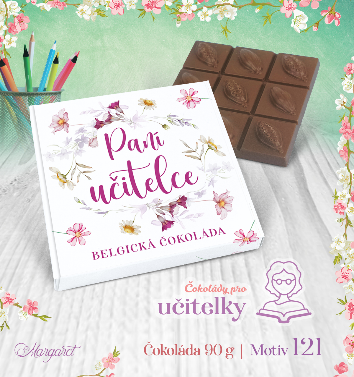 Belgická čokoláda 90 g | Motiv 121
